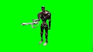 T600 terminator Explosion body green screen test cinema s01r02 [upl. by Rimisac11]