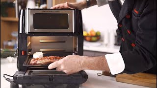 Paprika and Tarragon Steak with Gratin Dauphinois using Baumann Living Air Fryer XR [upl. by Riocard]