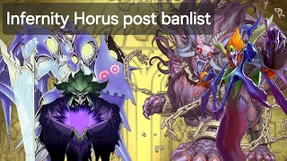 Infernity Horus ft Fiendsmith Test hands  Sample decklist post August Banlist 2024 Crazy Boards [upl. by Sinnaoi]