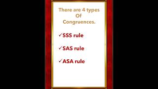 HOW MANY CONGRUENCE RULE ARE THERE CRITERION FOR CONGRUENCE OF TRIANGLES I CONGRUENCE OF TRIANGLES [upl. by Arevle]