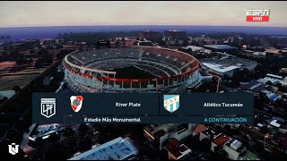 River Plate vs Atletico Tucuman ● liga Profesional 2024 ● PES 2021 [upl. by Bokaj]