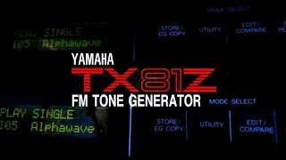 Yamaha TX81Z FM Synthesizer Demo 3 Alpha Wave [upl. by Alexandr37]