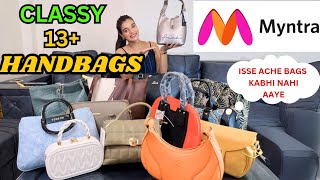 13 MYNTRA HANDBAG HAUL😍 [upl. by Ennalyrehc]