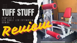 Tuff Stuff Simplex 2 Leg CurlExtension Combo Review 5 minute and under review [upl. by Htaras]