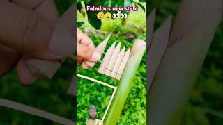 Wow beautiful creation diy satisfying bamboohouse bamboo handmade archery bamboohandcraft [upl. by Mikiso]