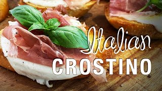 Crostino Recipe The Perfect Appetizer and Snack  The Pasta Queen [upl. by Nidraj]