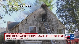 1 dead after Hopkinsville house fire [upl. by Liuqnoj]