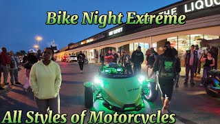 Bike Night Harley Davidson TRex sport bikes AWESOME Competitions Milan’s Philly Cheesteaks [upl. by Wilkinson841]