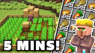 Automatic Villager Crop Farm in Minecraft 121  Java and Bedrock [upl. by Enilarak264]