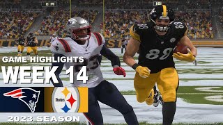 New England Patriots vs Pittsburgh Steelers  NFL 2023 Week 14 [upl. by Soll737]