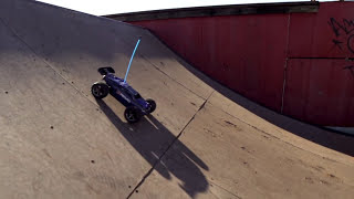 Traxxas 116 ERevo  Skatepark and OffRoad Action [upl. by Diahann401]