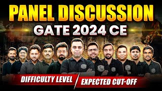 Panel Discussion  GATE 2024 Civil Engineering  Difficulty Level  Expected Cut  Off [upl. by Hcurab]