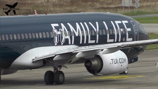 TUI FAMILY LIFE LIVERY Boeing 737 Takeoff from Eindhoven Airport [upl. by Anneis]