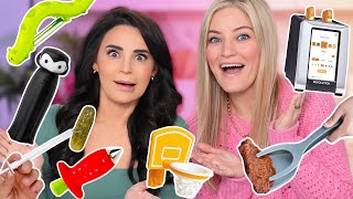 TESTING FUNNY KITCHEN GADGETS w iJustine  Part 18 [upl. by Arraeit]