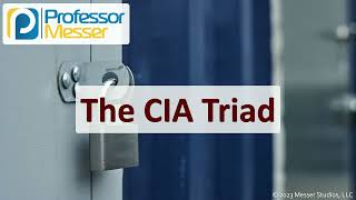 The CIA Triad  CompTIA Security SY0701  12 [upl. by Ciapas332]