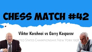 Viktor Korchnoi vs Garry Kasparov  United States Championship New York 1958 [upl. by Biddick]