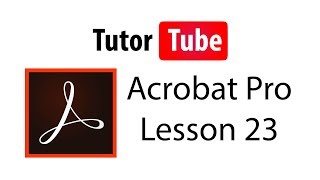 Adobe Acrobat Pro Tutorial  Lesson 23  Watermark [upl. by Alyce442]