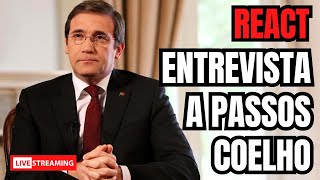 Entrevista SIC a Passos Coelho 2017  REACT [upl. by Ahsain248]