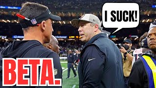 BETA Falcons Coach ARTHUR SMITH THROWS TANTRUM at Saints Dennis Allen While ATL Fans CRUSH HIM NFL [upl. by Basilio392]