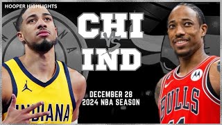 Chicago Bulls vs Indiana Pacers Full Game Highlights  Dec 28  2024 NBA Season [upl. by Malvia]