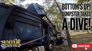 Bottoms up Dumpster takes a dive [upl. by Cynthie]