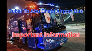 Dubai To Abu Dhabi Airport  Dubai To Abu Dhabi Airport Bus  Ibn Battuta to Abu Dhabi Airport Bus [upl. by Edee]