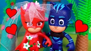 ⚡ PJ MASKS ⚡ Owlette and Catboy get married PJ Masks Toys Episodes English [upl. by Arissa]