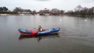 Inflatable Kayak First Lake Test [upl. by Nelag215]