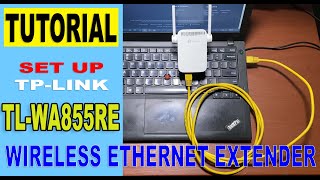 Set up TPLink WA855RE as Ethernet Extender [upl. by Ellierim488]