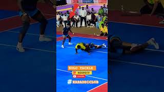 Solo tackle 🥰🥰ytshorts viralvideo viralreels tranding kabaddi solo [upl. by Nhor]