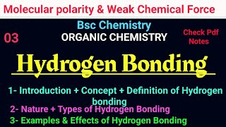 Hydrogen Bonding Intermolecular amp Intramolecular bscchemistry hydrogenbonding itschemistrytime [upl. by Alleuol144]