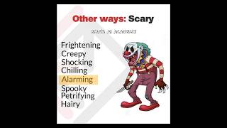 Synonyms Of quot BAD amp SPOOKY quot communicationskills englishlesson vocabulary foryou learnenglish [upl. by Aivila585]