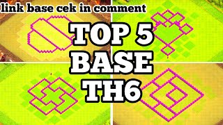 New BEST TH6 BASE WARTROPHY Base Link 2023 Top5 Clash of Clans  Town Hall 6 Top Base TH6 [upl. by Akeyla716]