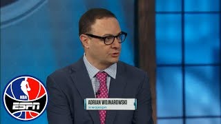 Woj Theres hope that Joel Embiid only misses one playoff game  NBA Countdown  ESPN [upl. by Oreves965]