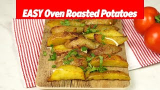 EASY Oven Roasted Potatoes Recipe [upl. by Obaza]