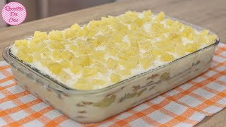 PAVÃŠ TAMANHO FAMÃLIA SABOR ABACAXI COM COCO  RECEITAS DA CRIS [upl. by Prochoras545]