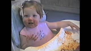 Baby vs Spaghetti 1997– The Messiest Mealtime Ever [upl. by Masterson]