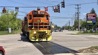 Weirdest Railroad Crossing In America Next To Blaw Knox Tower Railway Switching Indiana amp Ohio Ry [upl. by Goar]