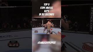 Top 5 Stipe Miocic Knockouts in 30 Seconds [upl. by Honna576]