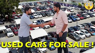 210 CARS IN A PARK 😮 MASSIVE Preowned Cars For Sale in CHENNAI  SPINNY [upl. by Ahsinoj]