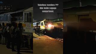 Ticketless Travellers  hiding indianrailways train railgadi trainvideos railway therailzone [upl. by Esserac524]