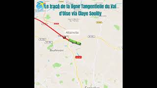 Voici le tracé de la ligne Tangentielle du Val dOise [upl. by Frantz]