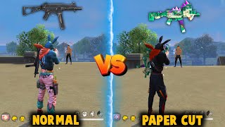 UMP  GATORS PAPERCUT VS WITHOUT SKIN UMP ABILITY TEST IN FREE FIRE BEST UMP SKIN  FREE FIRE [upl. by Ahsinak]