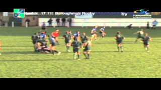 Hawick v Boroughmuir Rugby 25 10 2014 [upl. by Asilef]