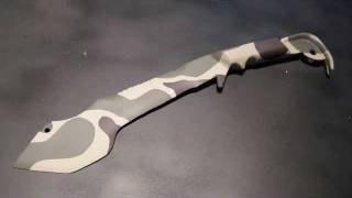 How To Paint A Camo Pattern On A Knife [upl. by Yhtir]