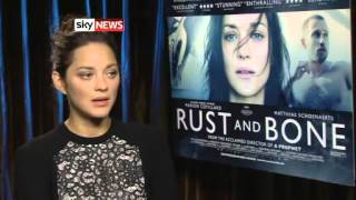 Interview with Marion Cotillard for SkyNews [upl. by Lennad]