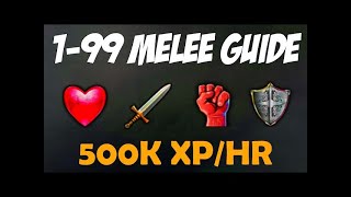 RS3  RuneScape 3  199 Attack Melee Guide  2024 [upl. by Nirat]