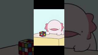 Axolotl Rubix Cube axolotl funny rubixcube fail shorts lafpack ridiculous [upl. by Leiram]