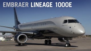 Embraer Lineage 1000E Business Jet Cabin Interior Tour – AIN [upl. by Alejna]