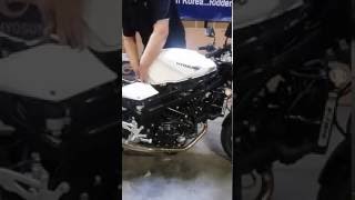 Hyosung GT Model Fuel Tank Removal [upl. by Charmane]